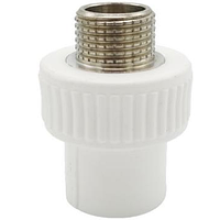 Муфти з зовнішньою різьбою білі