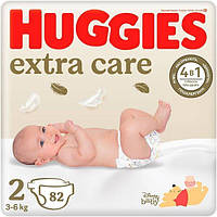 Подгузники Huggies Extra Care Mega 2 3-6кг 82шт