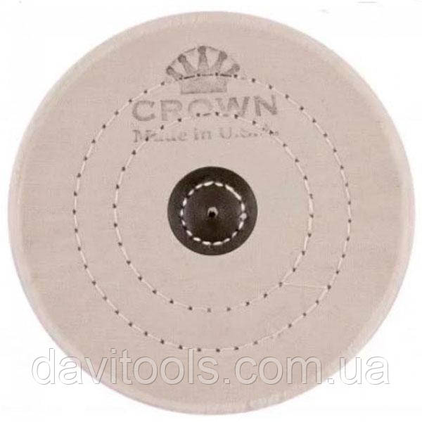 Круг мусліновий CROWN білий D150 мм 50 шарів (з шкір. п'ятаком)