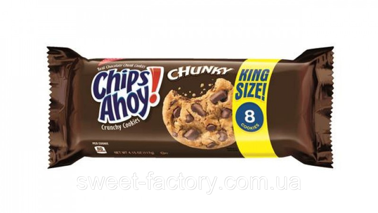 Печиво Chips Ahoy! Chunky King Size 8s 117g, фото 1