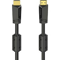 Кабель Hama HDMI - HDMI 4K Ethernet Gold 15 m Black (205010)