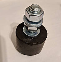 Ролик напрямний гумовий для відкатних воріт диаметр 45 мм (з метизами М12)