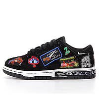 Мужские / женские кроссовки Nike SB Dunk Pro QS Neckface Low DQ4488-001, черные замшевые найк сб данк нек фейс