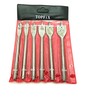 Набір свердел Topfix 6 шт. (10 12 16 18 20 25)