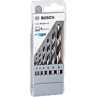 Набір із 6 спіральних свердел BOSCH hss PointTeQ 2-8 мм (2608577346)