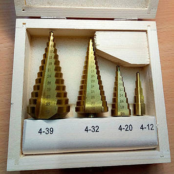 Набір ступінчастих свердел Falon Tech 4-39 мм