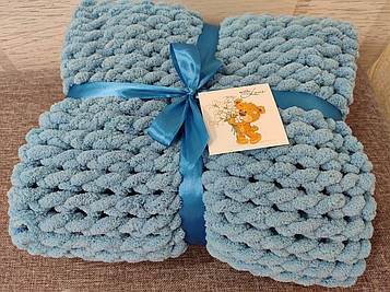 Дитячий плюшевий плед ручної роботи, 90*100см