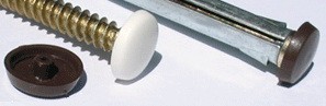 Заглушка на рамний анкер (біла, корричневая, св-коричнева, сіра 100 шт уп.)