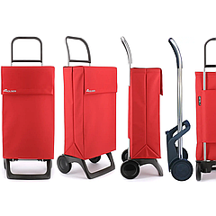 Складана сумка-візок продуктова Rolser Neo LN Joy 38 Rojo (NEO001-1009) господарська сумка на 2 колесах