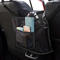Органайзер сетка карман в машину для сумки на автомобильное сиденье, между сиденьями 40х26см