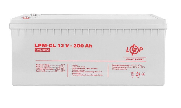 Акумулятор гелевий LPM-GL 12V - 200 Ah