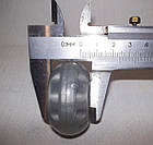 Колесо 48 мм силікон прозоре сумки, валізи, меблеві, фото 3