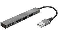 4-портовий USB-хаб Trust Halyx 4-PORT Mini USB 2.0 Hub 23786 Сірий