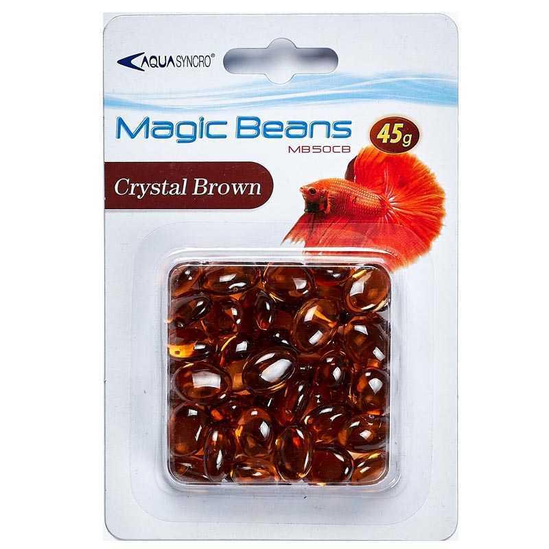 Фото - Декорація для акваріума RESUN Цветные камешки декор аквариума   MagicBeans Brown коричневые (Ресан)