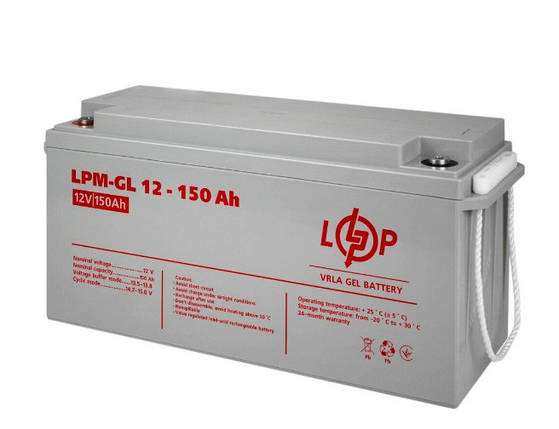 Акумулятор гелевий LPM-GL 12V - 150 Ah, фото 1