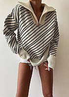 Жіноча кофта светр джемпер Туреччина зі змійкою