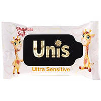 Влажные салфетки детские Unis Ultra Sensitive без запаха, 15шт
