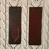 Клапан сумки вузький. "Філін". Бордо, фото 3