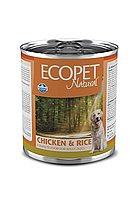 Влажный корм для собак Farmina Ecopet Natural Dog Chicken&Rice с курицей, 300 г х 6 шт