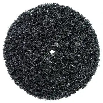 Круг зачисний корал без основи чорний м'який Polystar Abrasive D100 мм