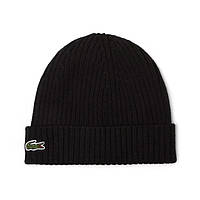 Lacoste Unisex Knit Ribbed Wool Beanie RB0001 00 031 Шапка оригинал зимняя унисекс шерстяная