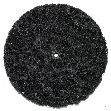 Круг зачисний корал без основи чорний м'який Polystar Abrasive D125 мм