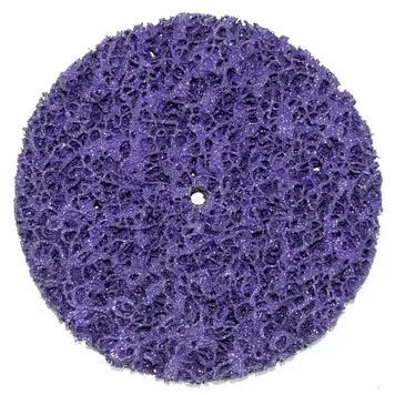 Круг зачисний корал без основи фіолетовий жорсткий Polystar Abrasive D125 мм