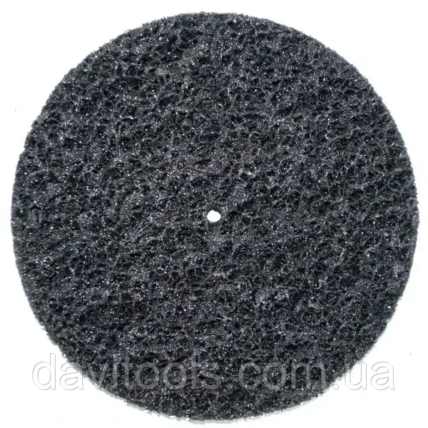 Круг зачисний корал без основи чорний м'який Polystar Abrasive D150 мм