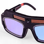 Захисні зварювальні окуляри для зварювання з авто затемненням захист від УФ та ІЧ-променів, фото 5