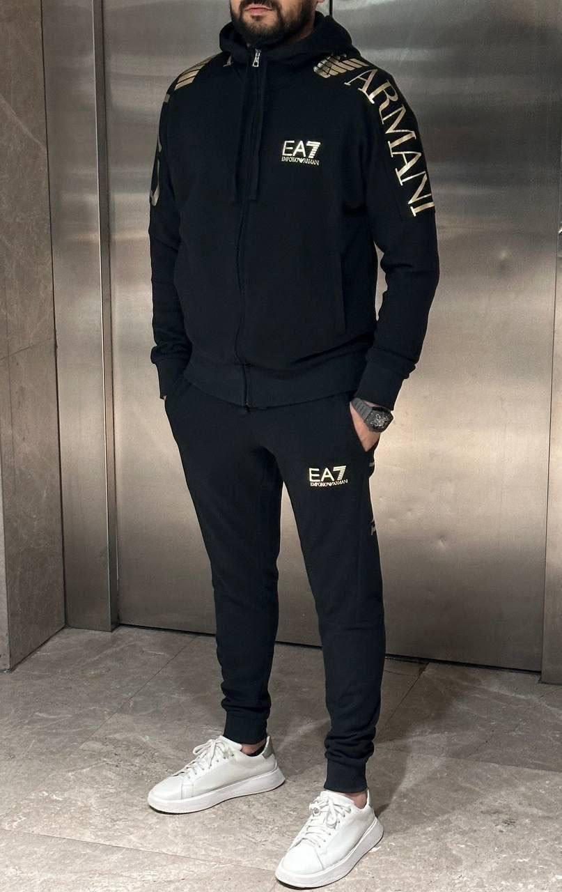 Чоловічий спортивний костюм Armani CK7001 чорний S, фото 1