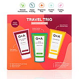 Подарунковий набір косметики по догляду за тілом Q+A Travel Trio Bodycare Gift Set, фото 3