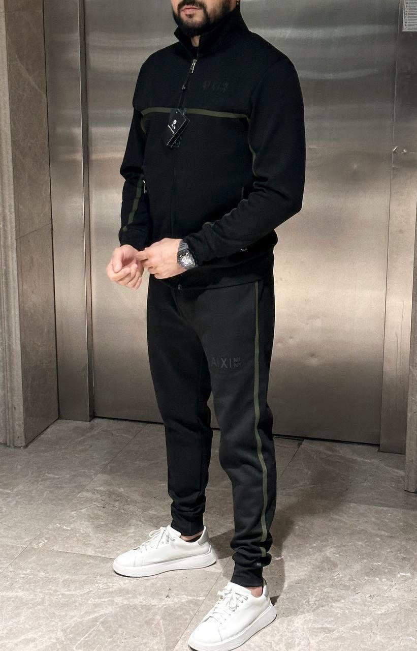 Чоловічий спортивний костюм Armani Exchange CK7004 чорний S, М, фото 1
