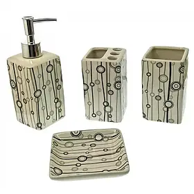 Набір для ванної керамічний (22х22х7,5 см)B