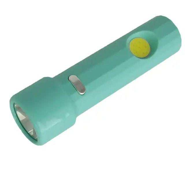 Ручний ліхтар Yajia YJ-8932, Акумулятор, MicroUSB, 1LED+COB, бічне підсвічування, фото 1