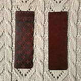 Клапан сумки вузький. "Лілії". Бордо, фото 3