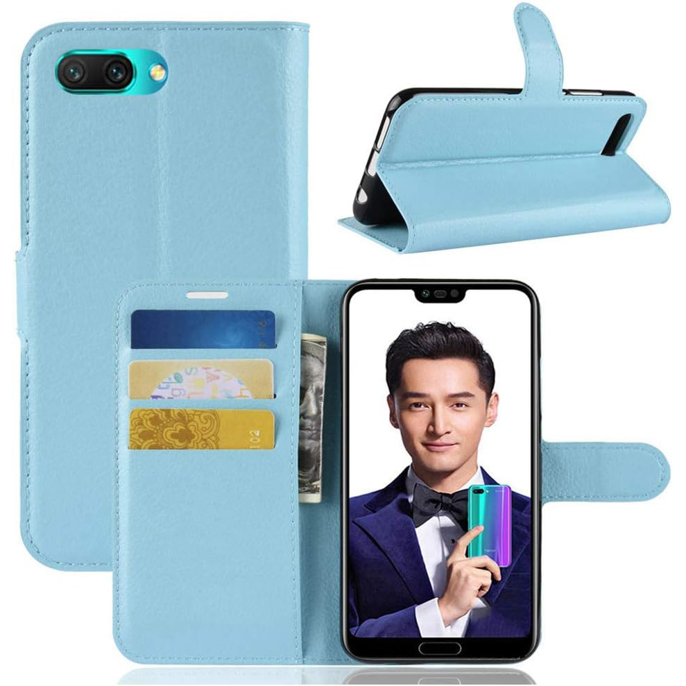 Чохол-книжка Litchie Wallet для Honor 10 Light Blue, фото 1