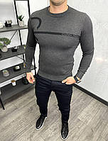 Мужская кофта свитшот Calvin Klein H3910 серая