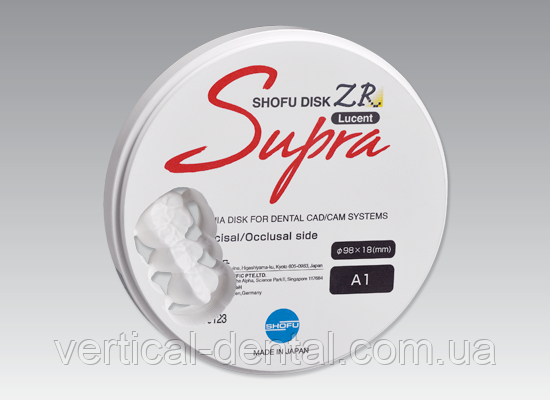 Disk ZR Lucent Supra Багатошаровий діоксид цирконію для будь-яких завдань