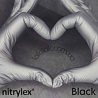 Перчатки нитриловые Nitrylex размер M Black 4.1гр (черные) 1 пара