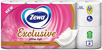 Туалетная бумага Zewa Exclusive ultra soft 8 рулонов 4 слоя