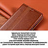 Чохол для Iphone 14 Pro книжка з НАТУРАЛЬНОЇ ШКІРИ із підставкою візитницею протиударний магнітний "ITALIAN", фото 8