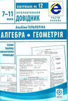 Інтерактивний довідник Алгебра Геометрія 7-11 класи. Схеми і таблиці. Визначення. Приклади. ОН ЛАЙН ТЕСТИ + Q