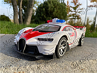 Машина на радиоуправлении "Bugatti Patrol Car" , Спортивная машина на радиоуправлении бело-красная