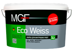 Фарба для внутрішніх робіт MGF Eco Weiss M1 1,4кг