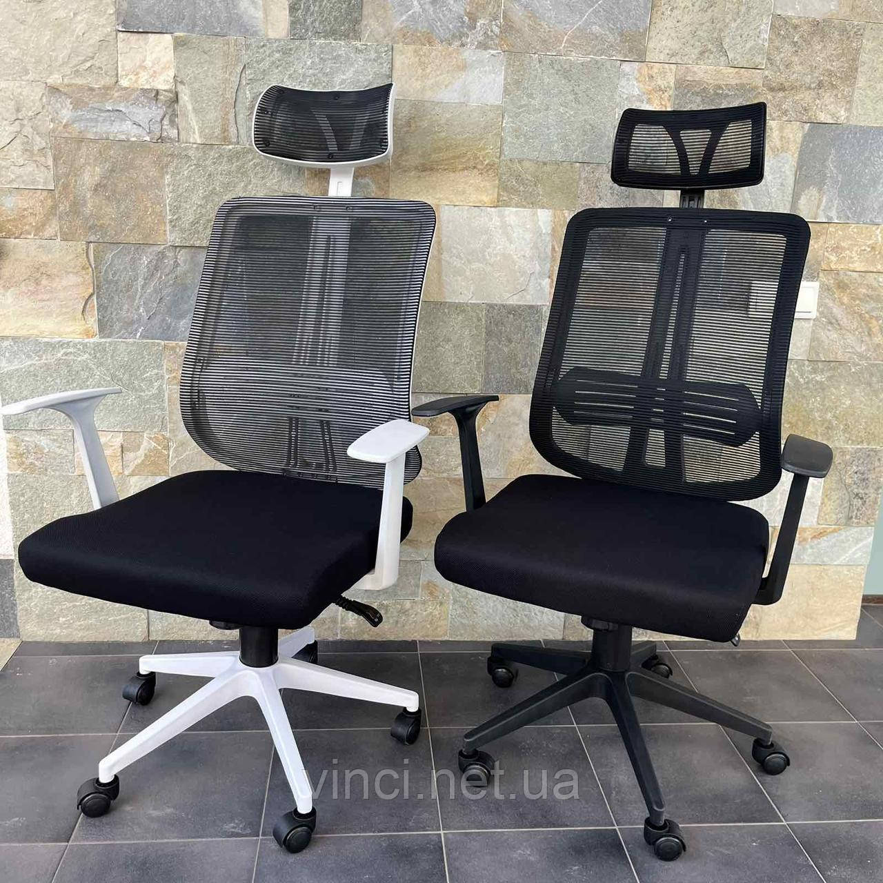 Крісло компютерне офісне Prestige Siatka 008 ЧОРНЕ і 009 БІЛЕ 2 кольори на вибір, фото 1