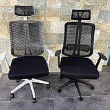 Крісло компютерне офісне Prestige Siatka 008 ЧОРНЕ і 009 БІЛЕ 2 кольори на вибір, фото 2