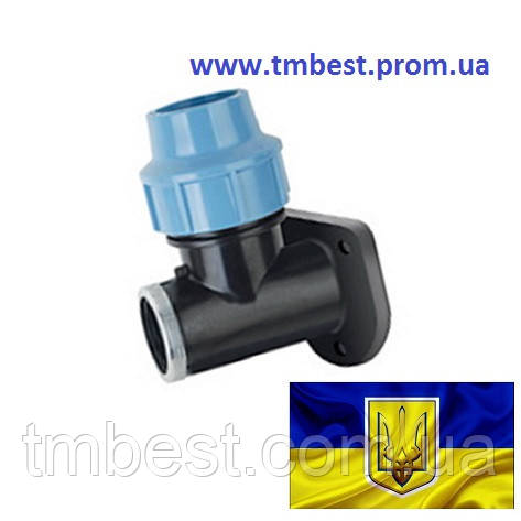 Кут настінний 20*1/2" РВ затискний компресійний