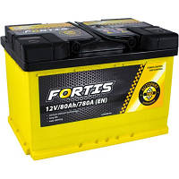 Аккумулятор автомобильный FORTIS 80 Ah/12V Euro (FRT80-00)