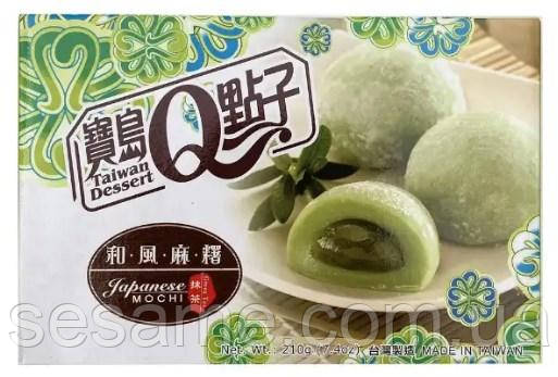Японські цукерки Моті Green Tea Japanese Mochi 210 грамів (Тайвань), фото 1