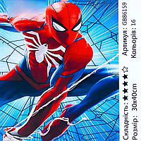 Алмазная мозаика Человек паук 30*40 см. Алмазная мозаика спайдермен 30*40 см